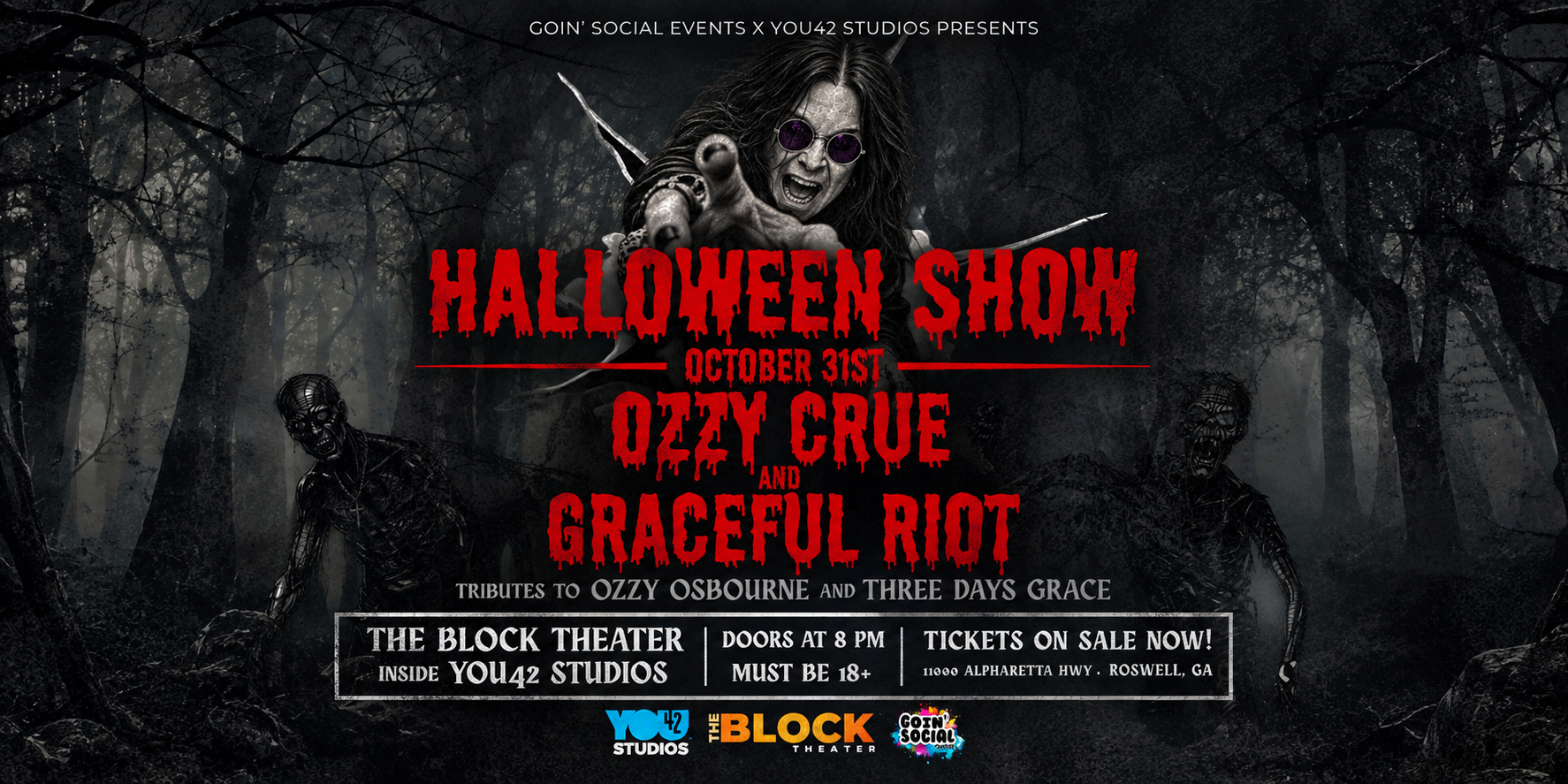 Mama I'm Coming Home: The Ultimate Memorial Ozzy Osbourne Tribute Concert official event artwork