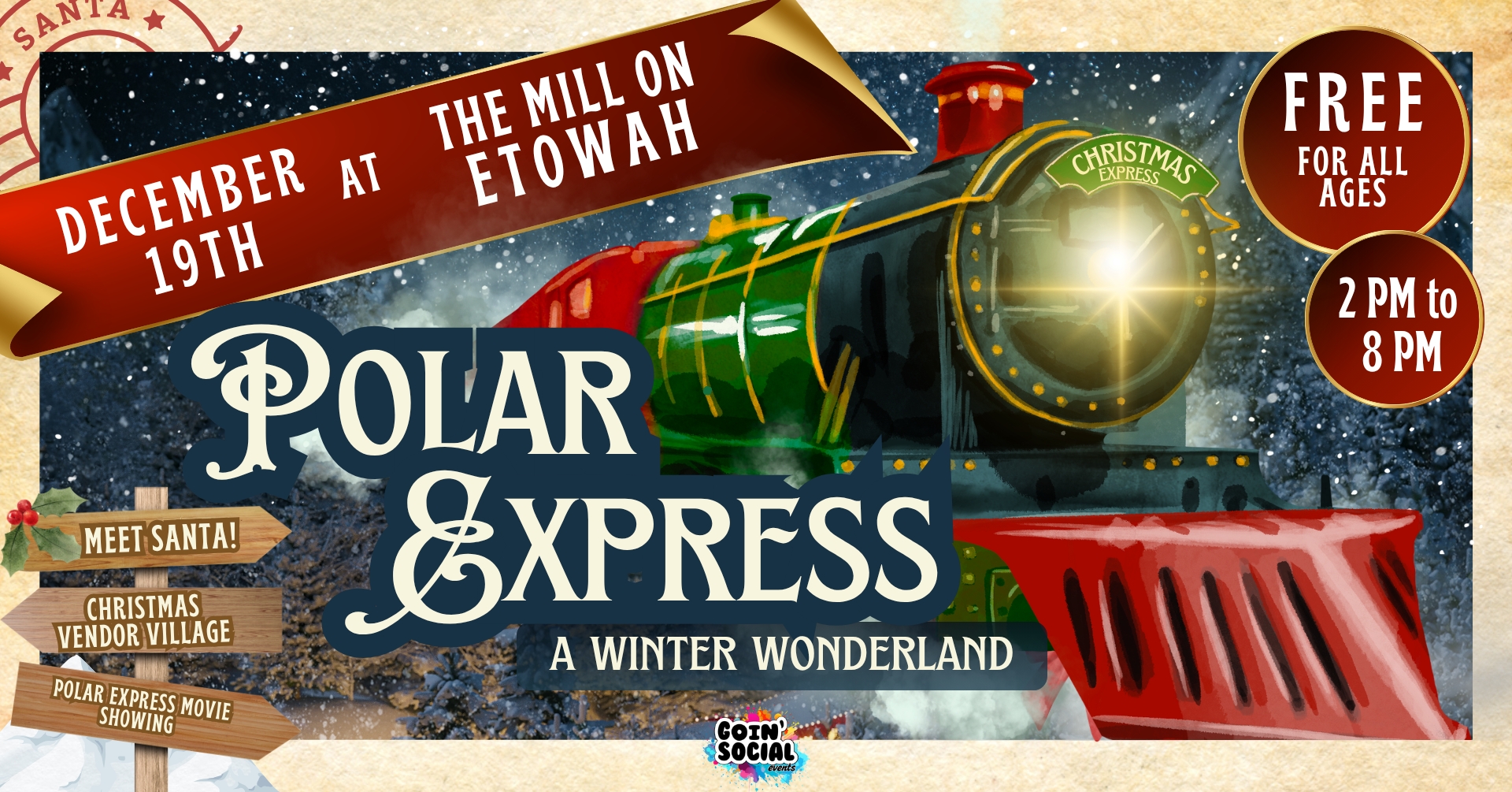 Polar Express: A Winter Wonderland Festival 2026 official event artwork