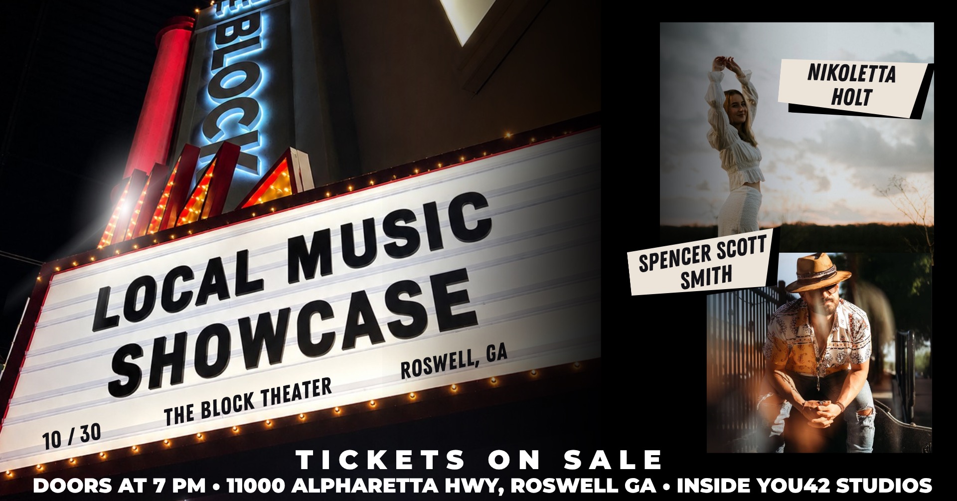 Local Artist Showcase — Nikoletta Holt x Spencer Scott Smith | Live at The Block official event artwork